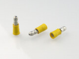 Rundstecker 5 mm gelb 4,0-6,0mm² PVC teilisoliert