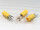 Quetschkabelschuhe Gabelform rund M4 gelb 2,5-6,0mm² PVC teilisoliert