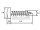 3,5 x 9,5 mm Blechschraube Linsenkopf Philips Kreuzschlitz DIN 7981 sw verzinkt