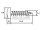 4,2 x 16 mm Blechschraube Linsenkopf Philips Kreuzschlitz DIN 7981 sw verzinkt