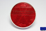 Rückstrahler Reflektor rund rot Alu 80 mm...