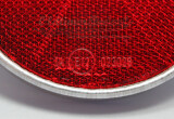 Rückstrahler Reflektor rund rot Alu 80 mm E-geprüft 1b
