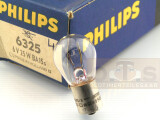 PHILIPS Glühlampe 6V 25W Ba15s 25x48 Prüfzeichen