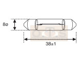 Bosma Soffitte 12V 3W SV7 - 8x38