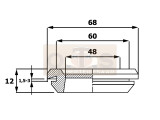 EPDM Karosseriemembran für 60 mm Blechöffnung IP54