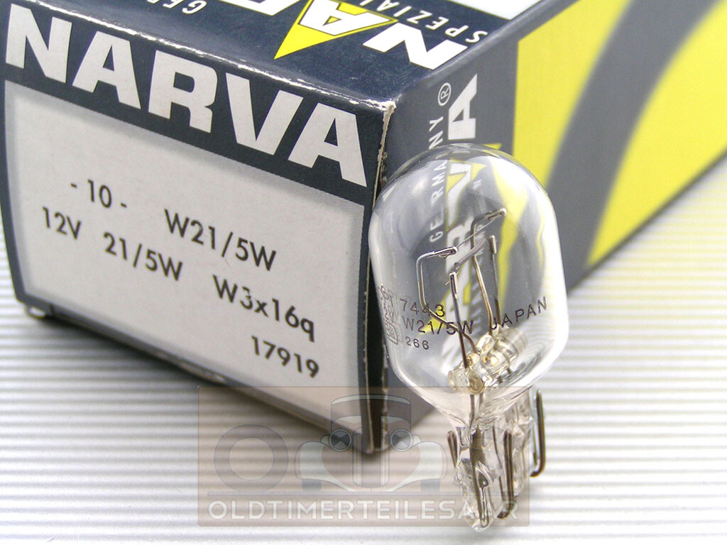 Birne Glassockel 12V 5W W5W Narva