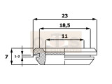 EPDM Karosseriemembran für 18,5 mm Blechöffnung...