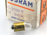 OSRAM Fahrrad Schlusslichtlampe 6V 0,6W Ba9s 11x23 messing