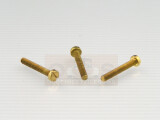 Zylinderschraube M3x20 messing DIN 84 Schlitz
