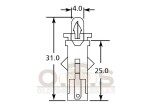 HELLA Glühlampe 12V 1,2W B8,5-5,5D MFJF schwarz