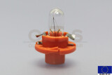 Kunststoffsockellampe 12V 1,1W BX8,4d orange