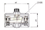 Sicherungsdose 2-fach inkl. Sicherungen transparent 30x45mm