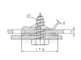 Blechmutter ST 2,9 verzinkt C-Clip 7,7x11,5