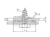 Blechmutter ST 2,9 verzinkt C-Clip 7,7x11,5