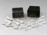 Mehrfachsteckverbinder schwarz 6-polig Faston