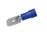 Flachstecker 6,3mm 1,5-2,5qmm Iso-Crimp PVC blau