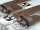 Haubengurte Leder dunkelbraun 20 cm mit Befestigungsset