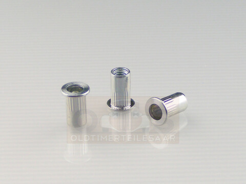 M3 x 11 Masterfix Nietmutter Rundschaft 0.5 - 2.5 Stahl