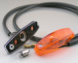 LUCAS Blinkleuchte L734 verchromter Sockel 76x24 E-geprüft