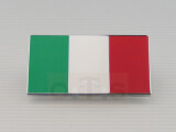 Flagge Italien Tricolore Metallabzeichen 51 x 29 mm selbstklebend