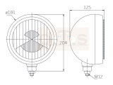 SIM Zusatzscheinwerfer 7 Zoll H3 Nebelscheinwerfer Edelstahl E-geprüft