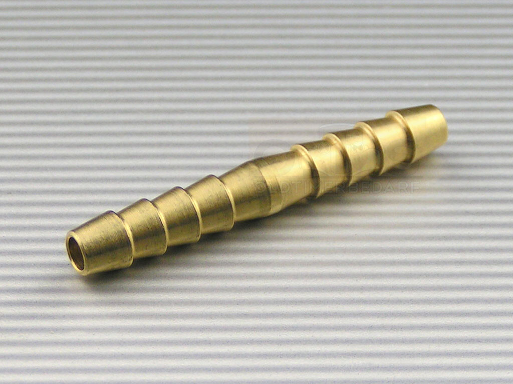 Schlauchverbinder messing 6 (1/4) mm 50 mm