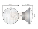 5 3/4 Zoll H4 Scheinwerfer ohne Standlicht gewölbtes...