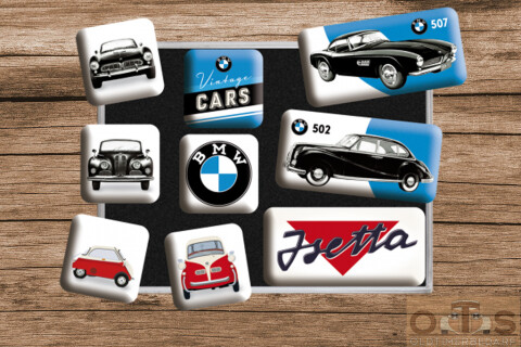 BMW Vintage Cars Magnet-Set 9-tlg