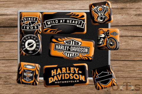 Harley-Davidson Wild at Heart Magnet-Set 9-tlg