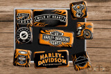 Harley-Davidson Wild at Heart Magnet-Set 9-tlg