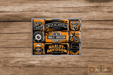Harley-Davidson Wild at Heart Magnet-Set 9-tlg