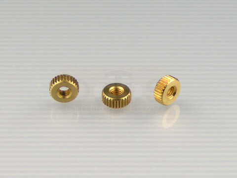 Messing Rändelmutter 3BA für kleine Smiths Jaeger Instrumente