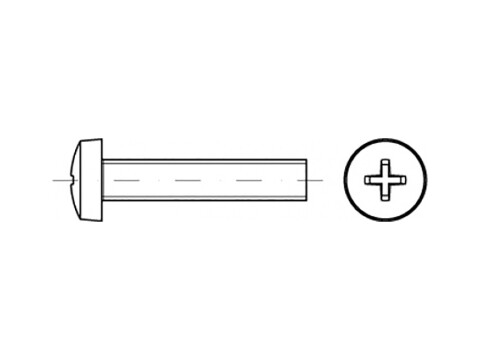 DIN 7985 Linsenschraube M4x45 Philips-Kreuzschlitz vz