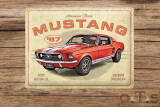 FORD Mustang GT 1967 rot Blechschild 30 x 40 cm