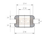 PVC Kabeldurchführung Montageloch Ø 13mm...