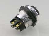 Starterknopf Chrom / schwarz 22 mm Deutz Holder