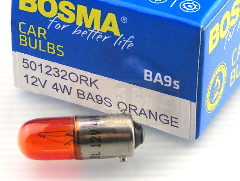 BOSMA Standlicht 12V 4W Ba9s 9x27 orange