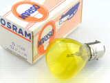 OSRAM Glühlampe 12V 45W Ba15s 36x53 GELB NOS