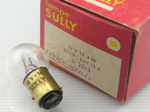 Sully Glühbirne 12V 18/4W Bay15d 25x43 Waffelmuster Glas