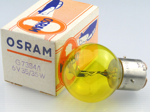 OSRAM Glühlampe 6V 35/35W Ba21d 39x58 GELB