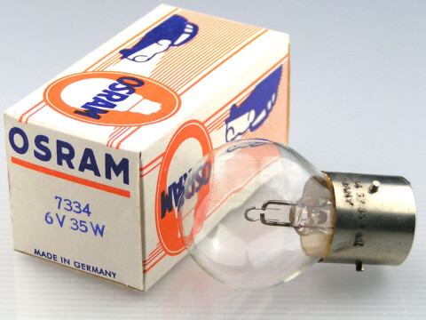 OSRAM Glühlampe Nebelscheinwerfer 6V 35W Ba21s NOS