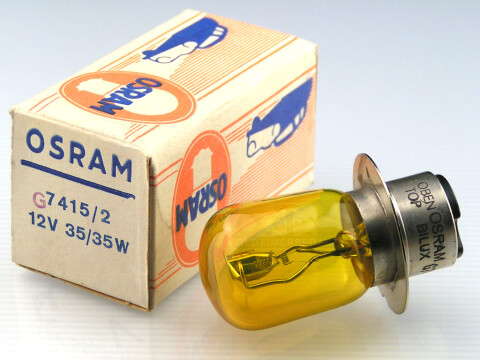 OSRAM 12V 35/35W P36d P22d Bilux Glühlampe - GELB