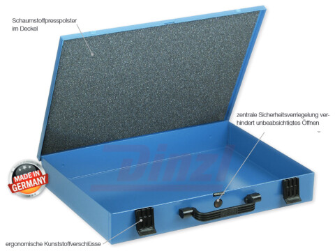 Dinzl DIMA-Sortimentskoffer 88/1mit Kunststoffeinlage 8-Fach 340 x 240 x 66 m