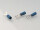 Gabelkabelschuh mit Kralle M4 blau 1,5-2,5mm² PVC teilisoliert