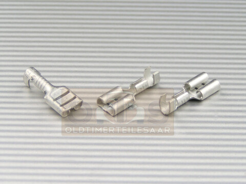 Flachsteckhülse 6,3 messing verzinnt 0.50-1.0 mm²