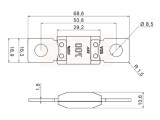 MTA MEGAVAL® Power Sicherung 100A 32V gelb 50,8mm