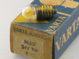 VARTA Glühlampe 24V 3W E10 11x24 messing NOS