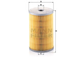 MANN Dieselfilter P725x Citroen Peugeot Renault NOS