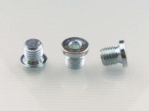 DIN908 Verschluss-Schraube M12 x1,5 Stahl verzinkt Innensechskant