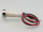 Flache gelb/orange LED Kontrolleuchte 12V= Chromring